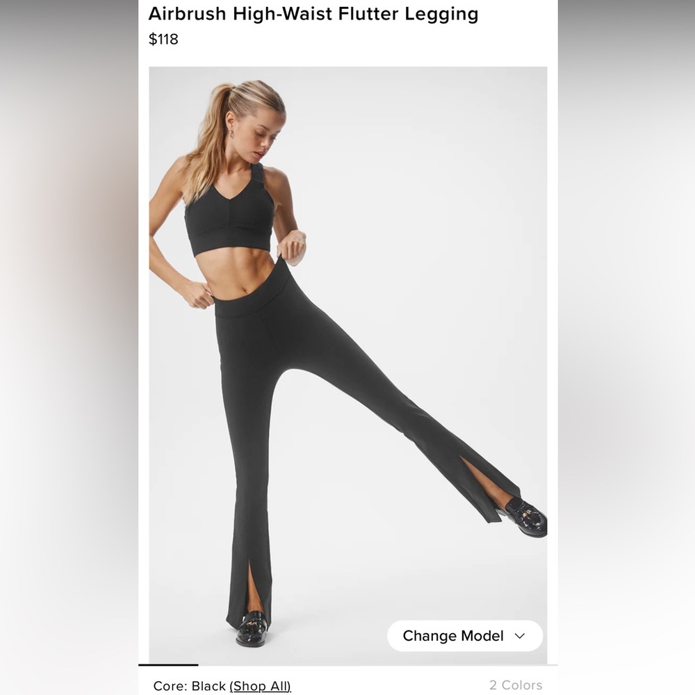 Alo Airbrush High-Waist Flutter Legging - new with tag